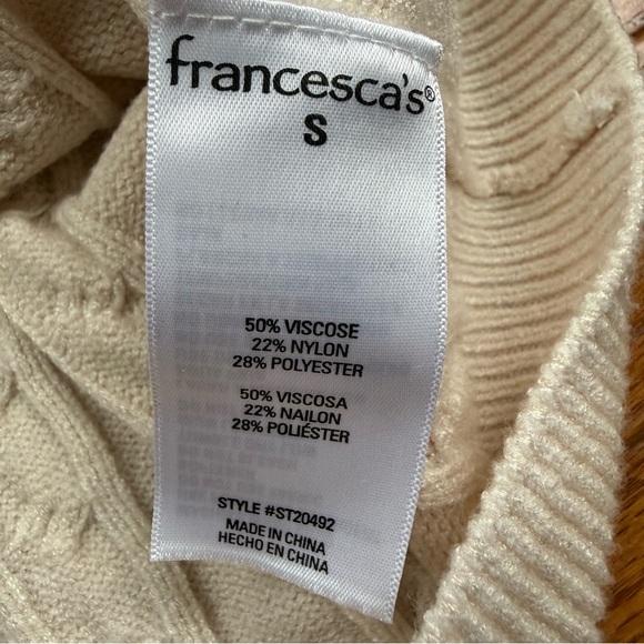 Blue Rain x Francesca’s Zippered Sweater Vest - Picture 4 of 11